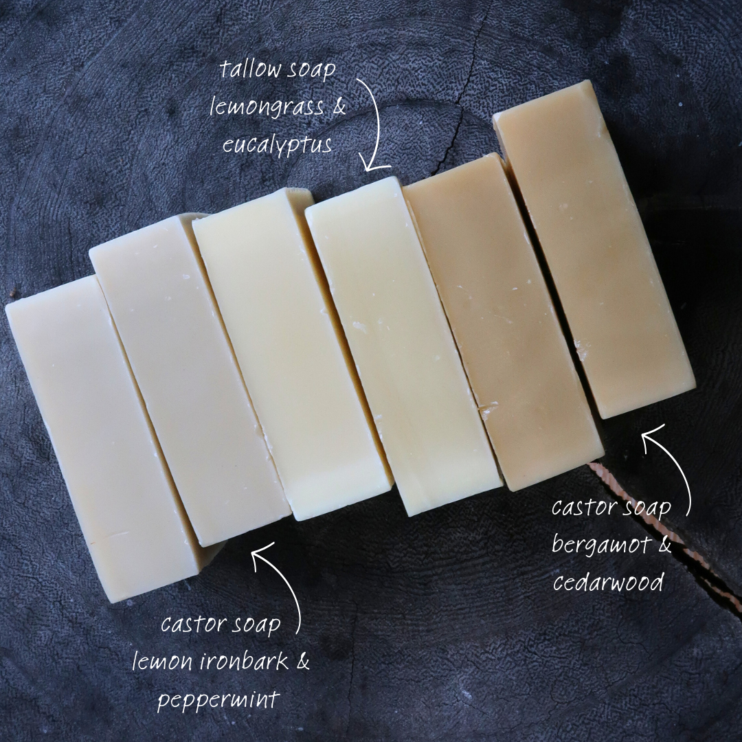 Organic Castor Oil Soap Bar - Bergamot & Cedarwood