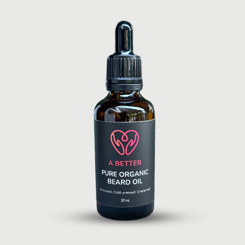 Pure Organic Beard Oil 50 mL - Dropper Bottle - For Long Beards-1