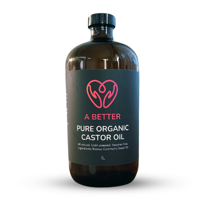 Pure Organic Castor Oil - Amber Glass Bottle