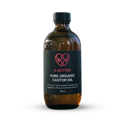Pure Organic Castor Oil - Amber Glass Bottle