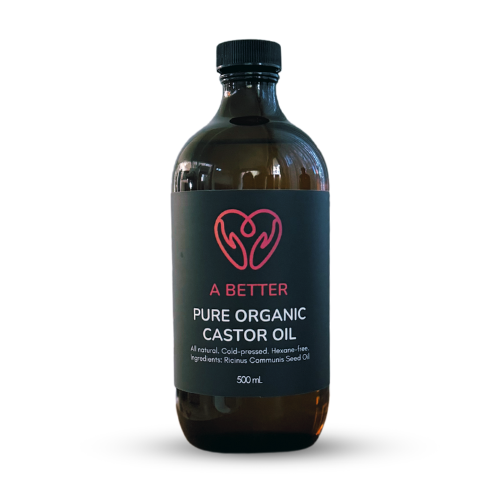 Pure Organic Castor Oil - Amber Glass Bottle