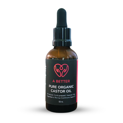 Pure Organic Castor Oil - Amber Glass Bottle