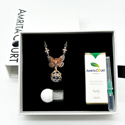 Butterfly Aroma Necklace | Energy & Healing | Diffusing on the go | Birthday Gift